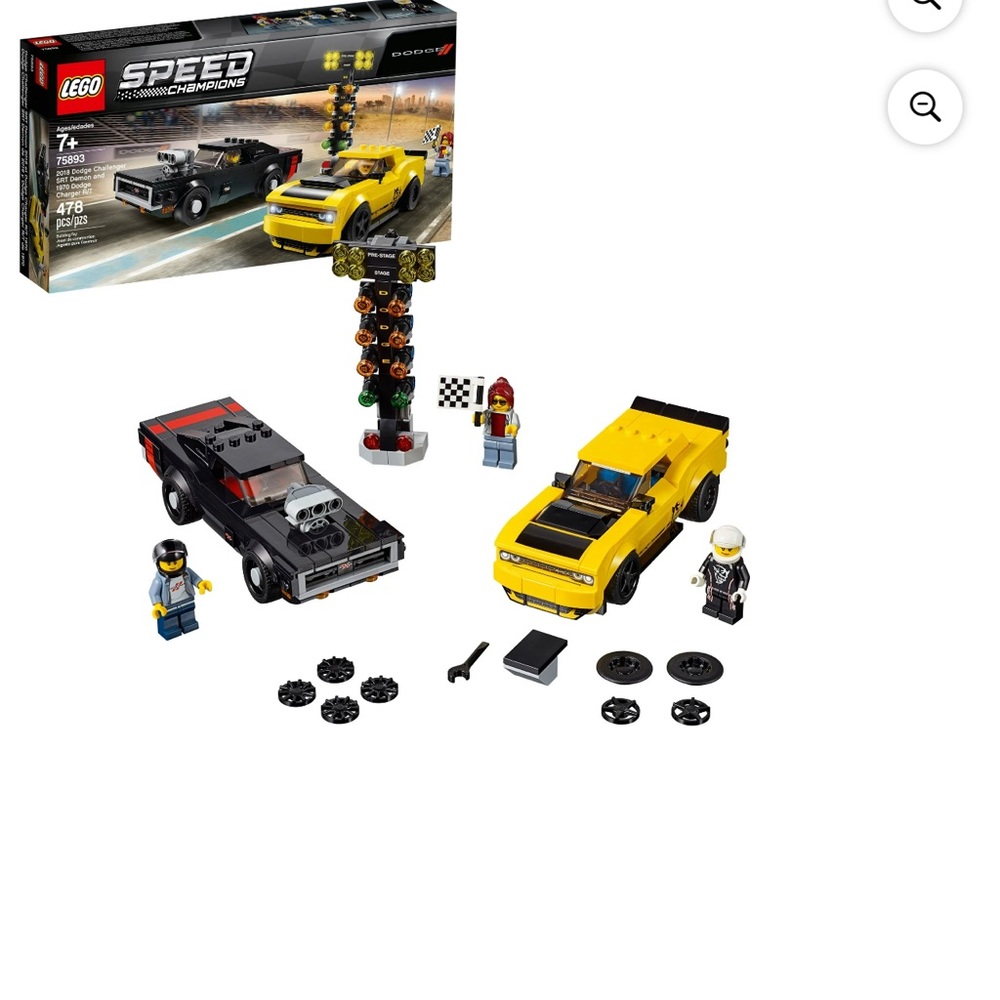 LEGO Speed Champions Dodge Set - Vibrant Yellow and Sleek Black - Picture 4 of 8